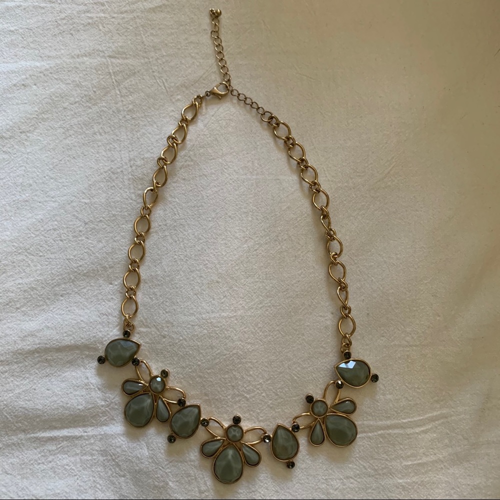 Grey and gold necklace
